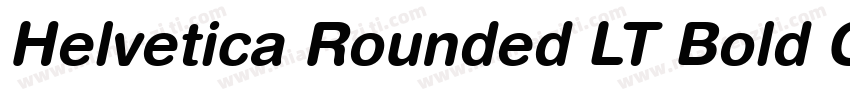 Helvetica Rounded LT Bold Oblique字体转换